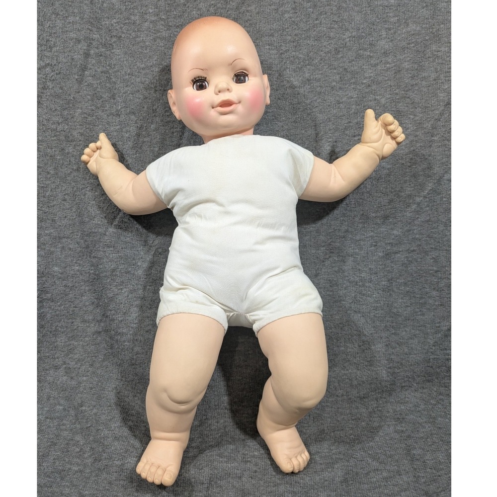 Vintage 1983 Uneeda 22" Baby Doll Sleep Eyes Allison Ann Pink Outfit #2483 - Picture 9 of 11
